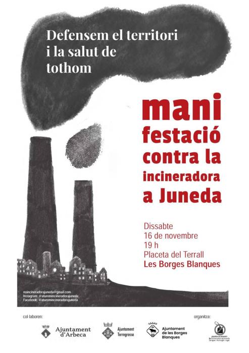 Cartell manifestació Juneda