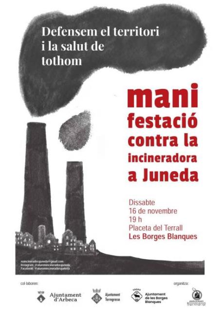 Cartell manifestació Juneda